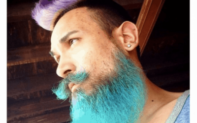 men with colorful beard