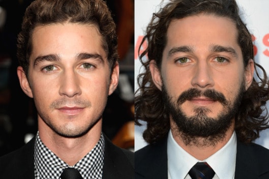 29-shia-labeouf-beard-split.w529.h352 10 Men With Beards Vs Without Beard: Unveiling the  Change