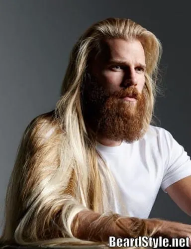 blonde beard latest style 2015