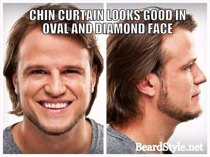 chin curtain beard style