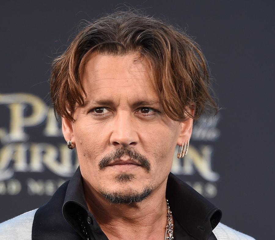 johnny depp mustache with goatee
