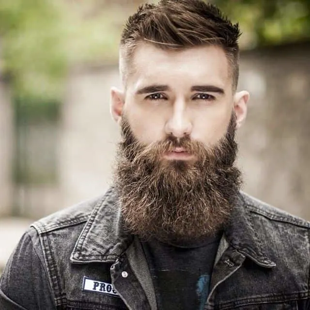 long attractive beard with spike ahir