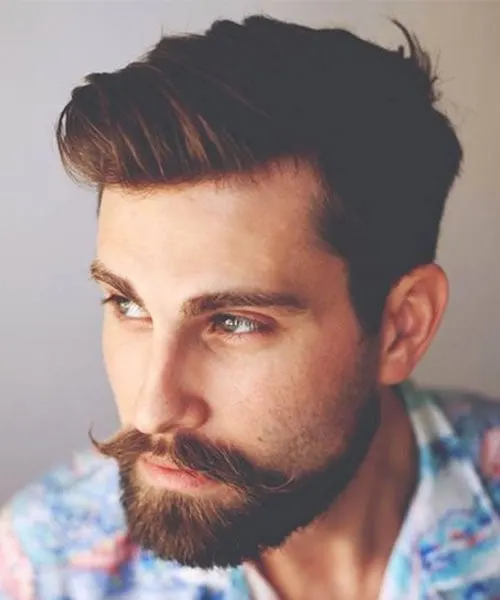 nice Handlebar with a beard