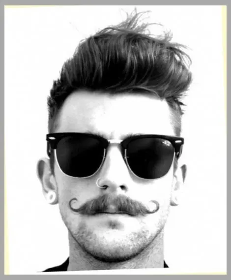  Modern Mexican mustache with Handlebar