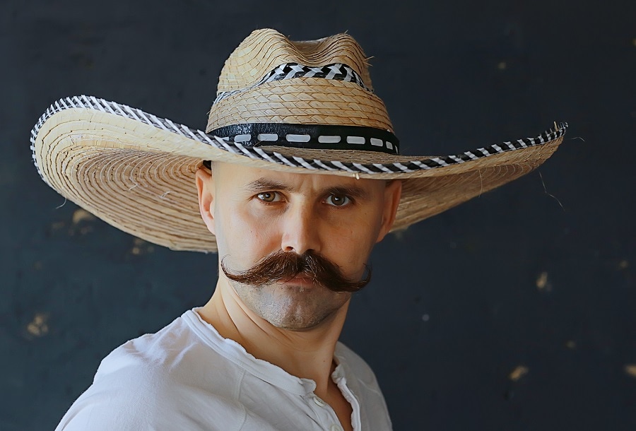 long Mexican mustache