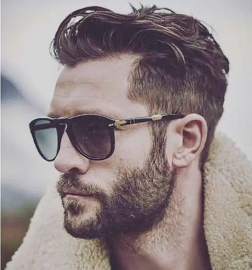 Short and Thick blonde beard styles for men