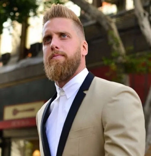 Rounded Style with blonde beard