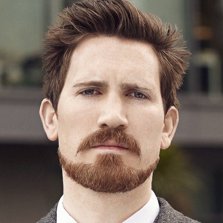 Wide Anchor dyke beard for men
