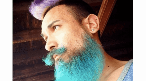 men with colorful beard