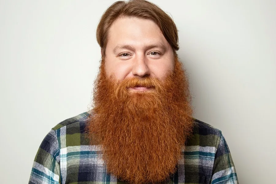 ginger red bushy beard