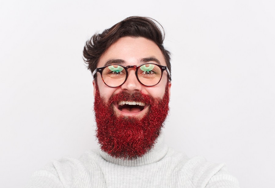 red color beard