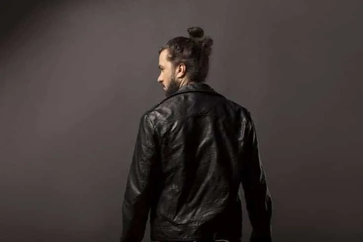 bun with beard style for men