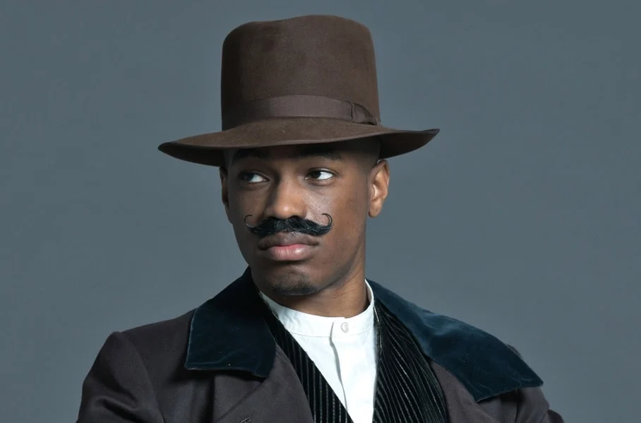 black guy with imperial mustache