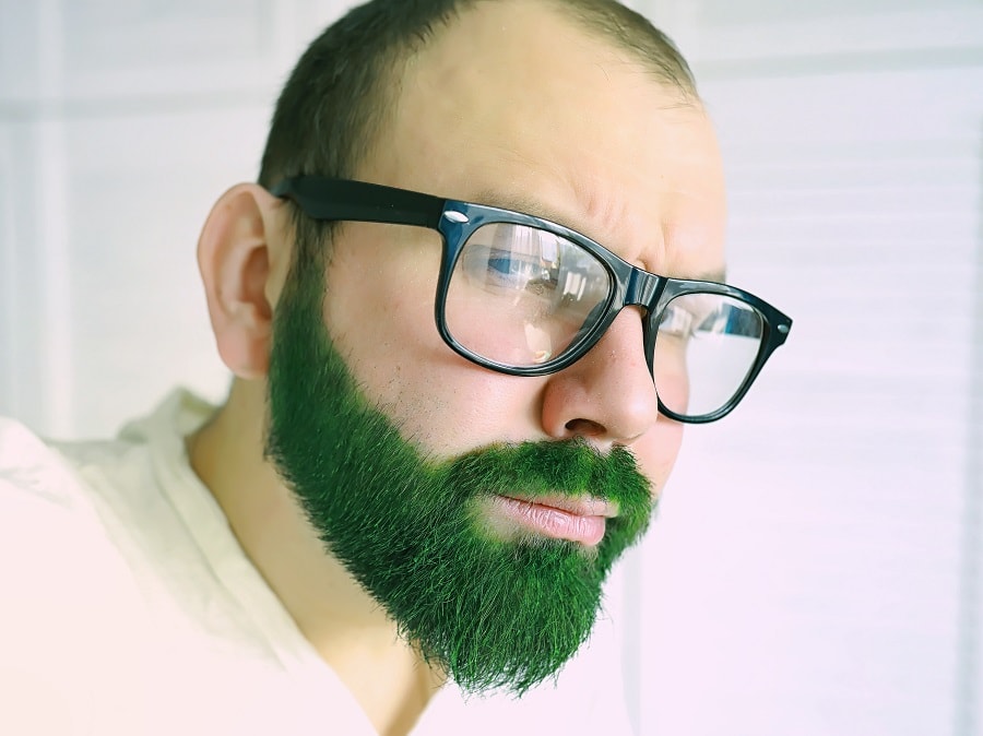 full colored beard