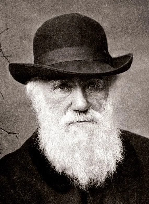 Charles Darwin long beard style