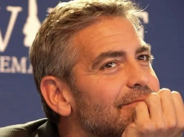 george clooney beard style