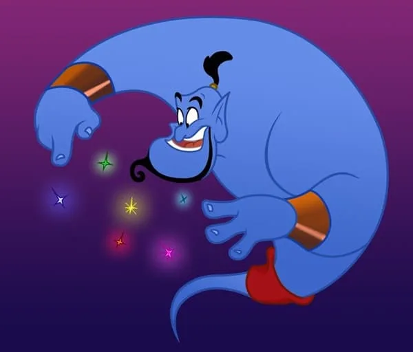 genie with epic beard