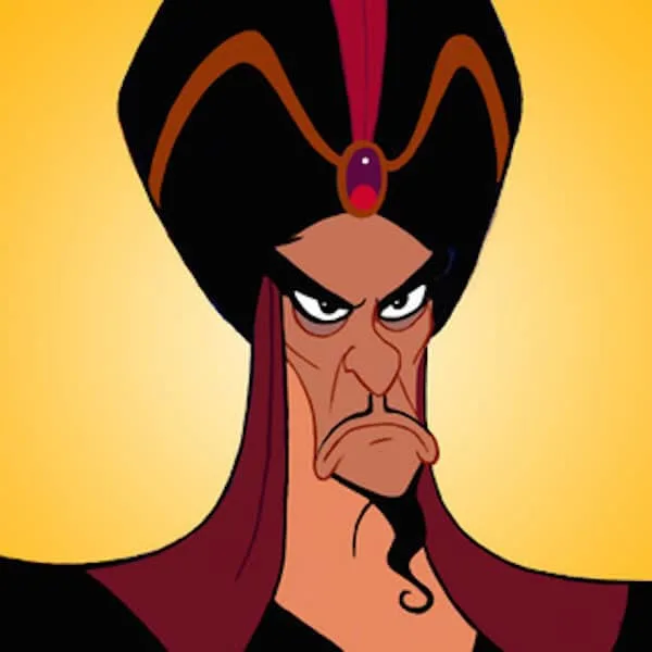 Jafar mustache from Aladdin