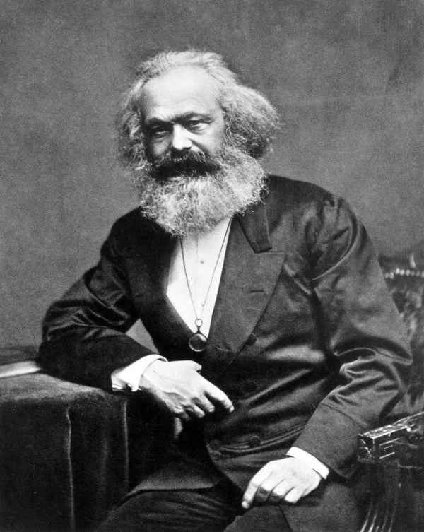 Karl Marx curly beard style