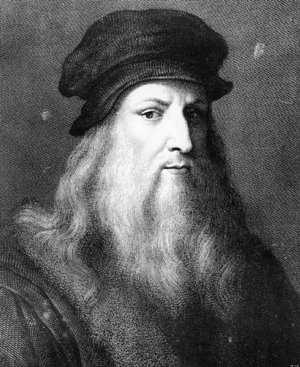 Leonardo da Vinci straight beard style