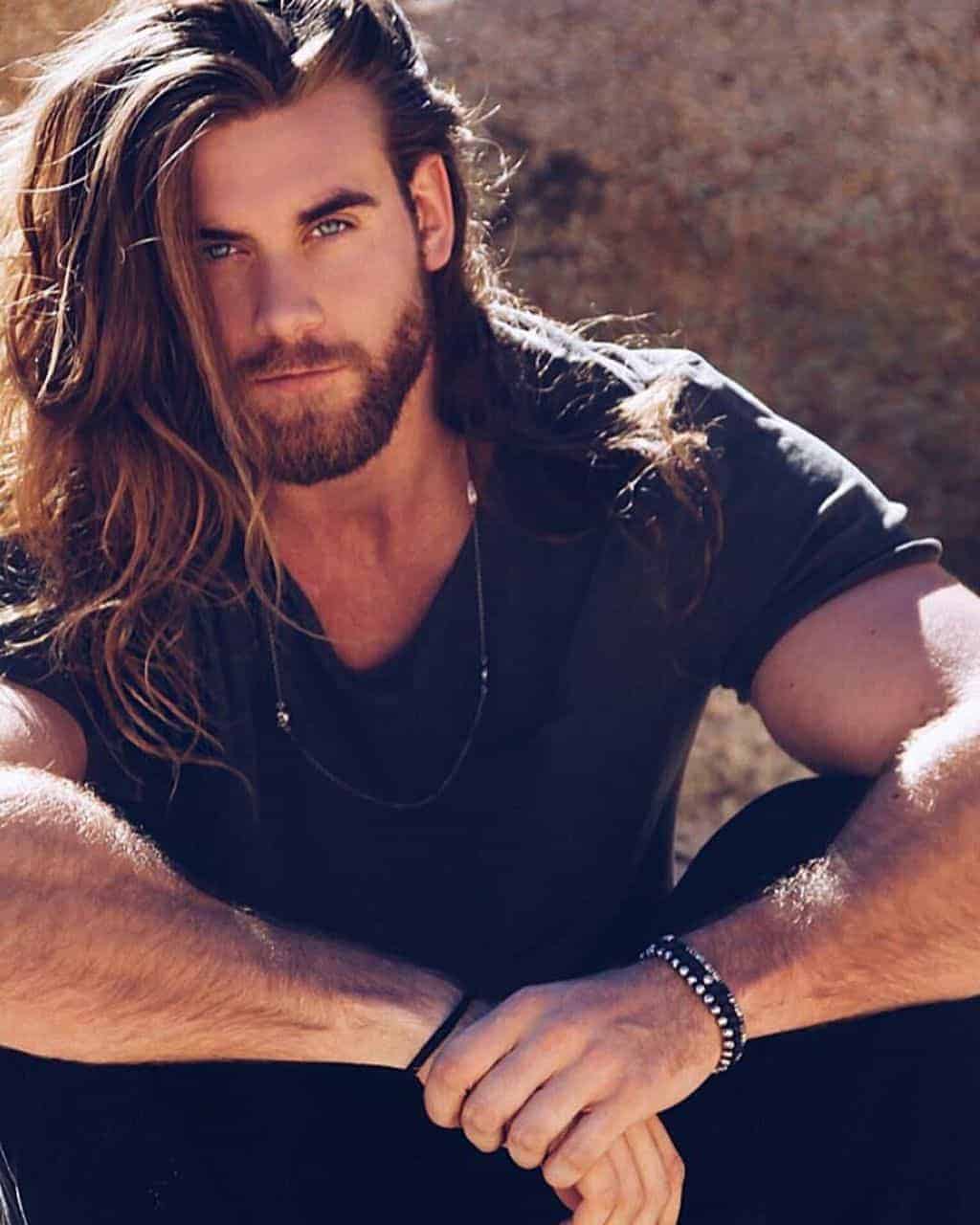 Google Image Result for  httpswwwfashionhombrecomwpcontentuploads201906AmazingBeardSty   Long hair styles men Cool hairstyles for men Mens hairstyles