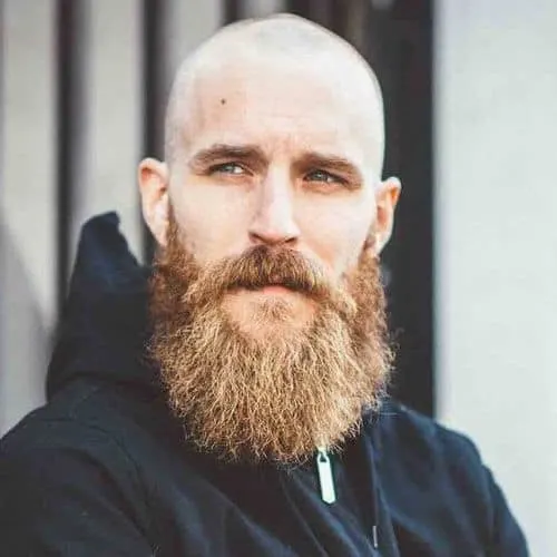 beard with bald head