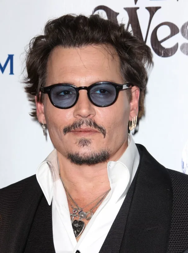 Johnny Depp extra short beard