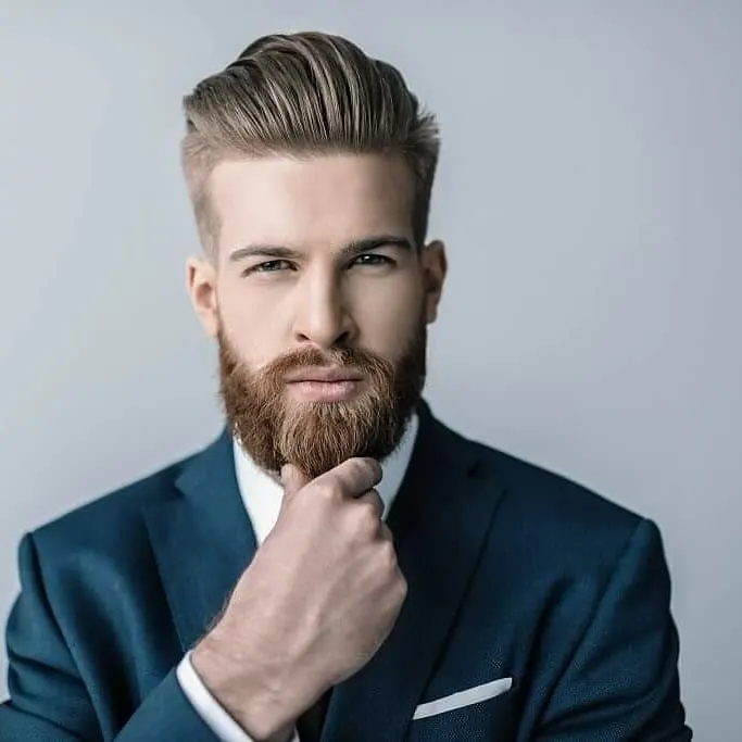 medium beard style for interview