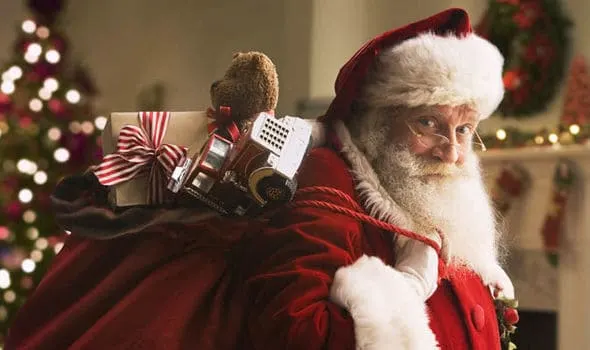 Santa Claus popular bearded mustache style