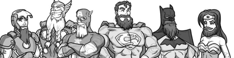 Superheroes beardstyle