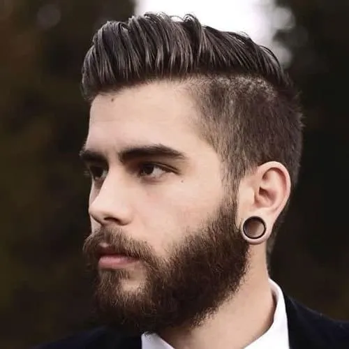 taper hair with taper beard