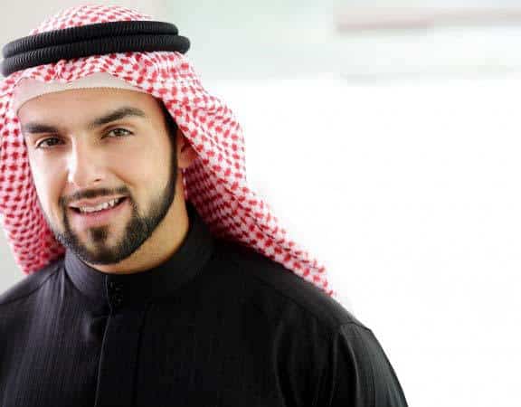 Arab man with beard