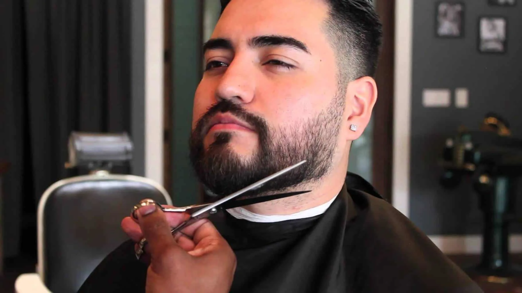 trim the knots of beard to make it soft