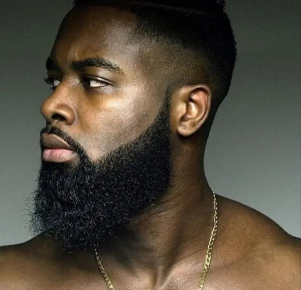 black men beard style