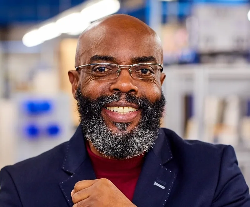 salt and pepper beard for black men