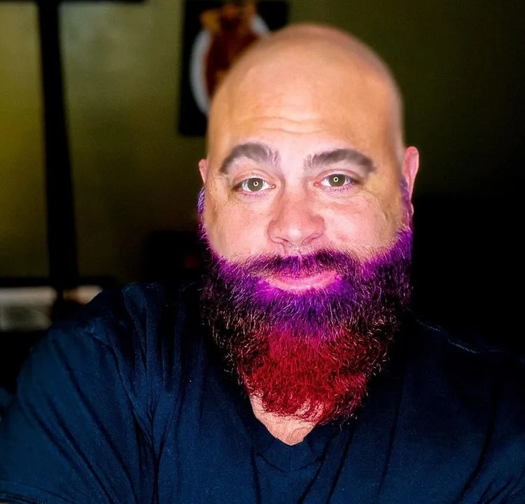 long colored beard