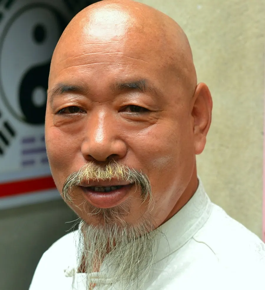 long goatee with beard