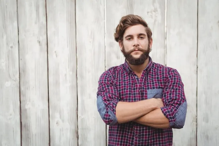 hipster mustache and beard