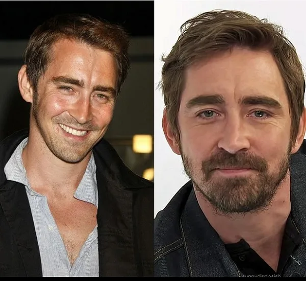Lee Pace with and without beard