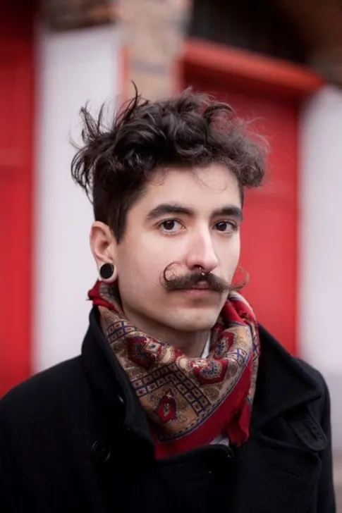 salvador dali mustache with modern twist