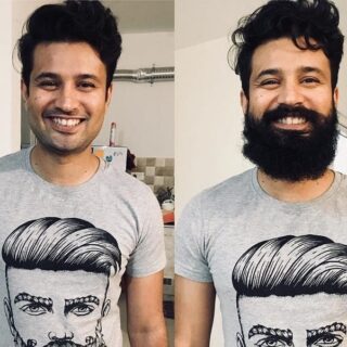 beard before and after looks