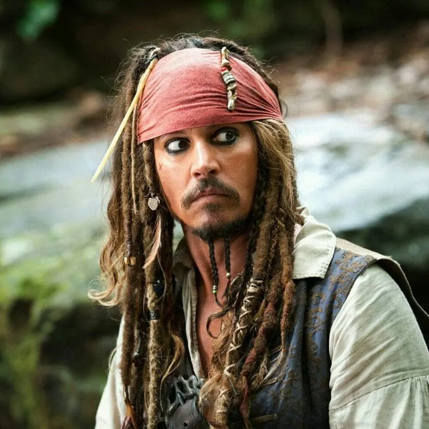 Jack Sparrow beard style - Johnny Depp