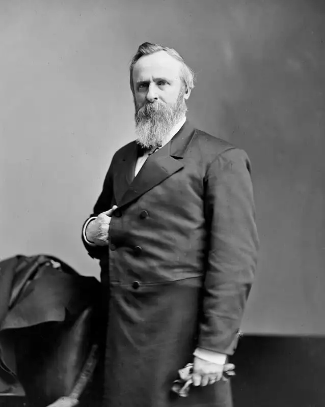 President Rutherford B Hayes with full beard