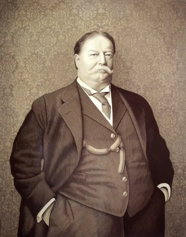president William Howard with facial hair