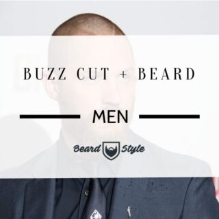 buzz cut and beard