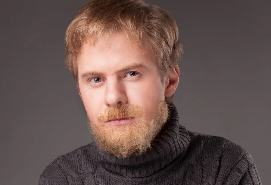 light ginger Irish beard