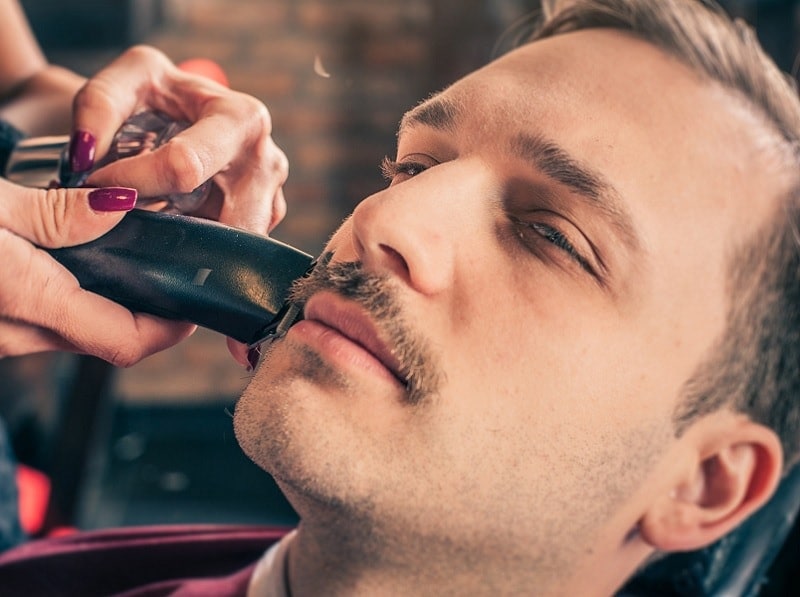 mustache grooming