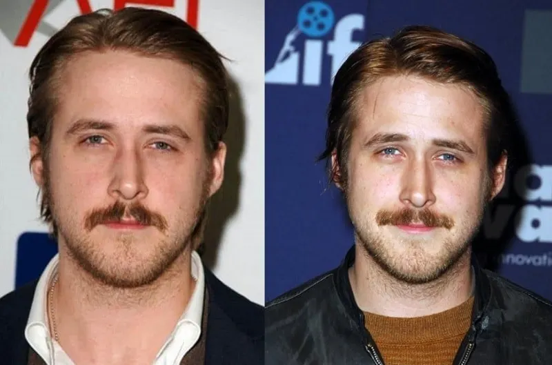 Ryan Gosling's Trimmed Mustache
