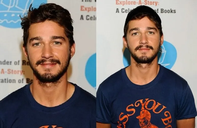 shia labeouf's stubble beard