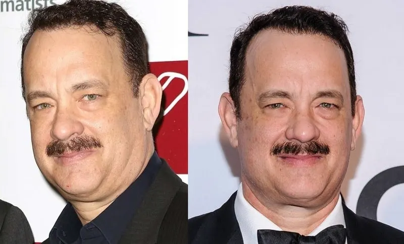Tom Hanks's Short and Trimmed Mustache